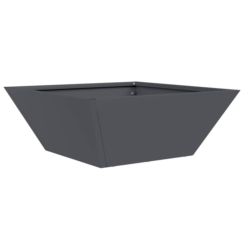 Cache-pot de jardin anthracite 40 x 40 x 15 cm
