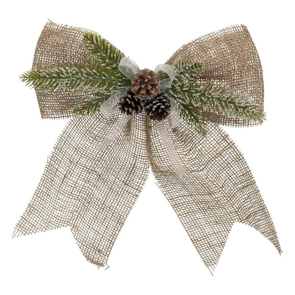 Sujet de noël en jute 