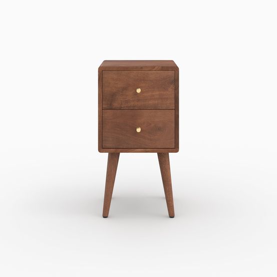 Oréa-table de chevet en bois de manguier