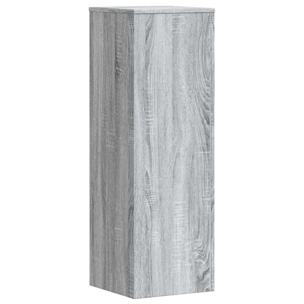 Support pour plantes meuble fleur sonoma 33 x 33 x 100 cm bois d'ingénierie gris