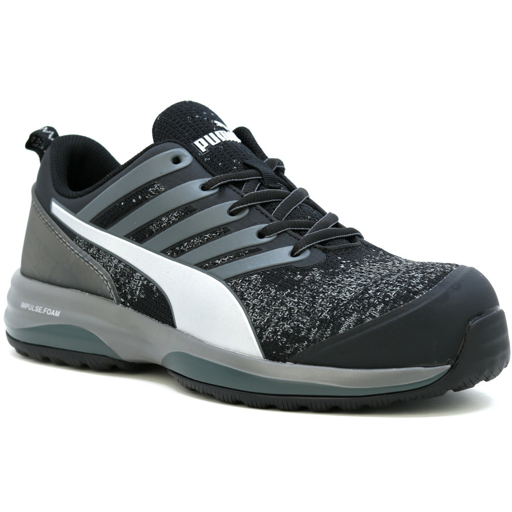 Baskets de sécurité basses charge black low s1p esd hro src noir gris p46 puma 64454 t.46