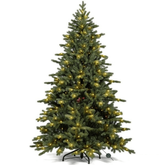 Sapin de noël artificiel vert lumineux - 180 cm