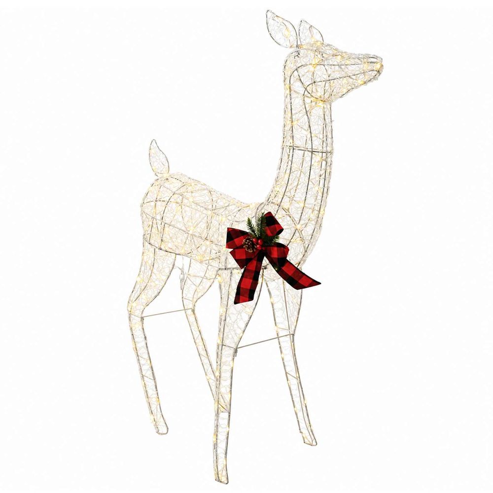 Renne de noël 3d loviisa 200 led blanc chaud 96 x 40 x 140 cm