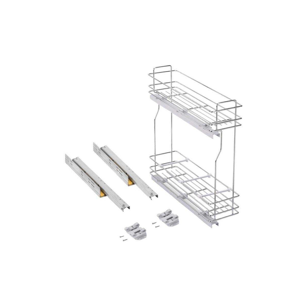 Porte-bouteilles latéral extractible avec fermeture amortie titanemax