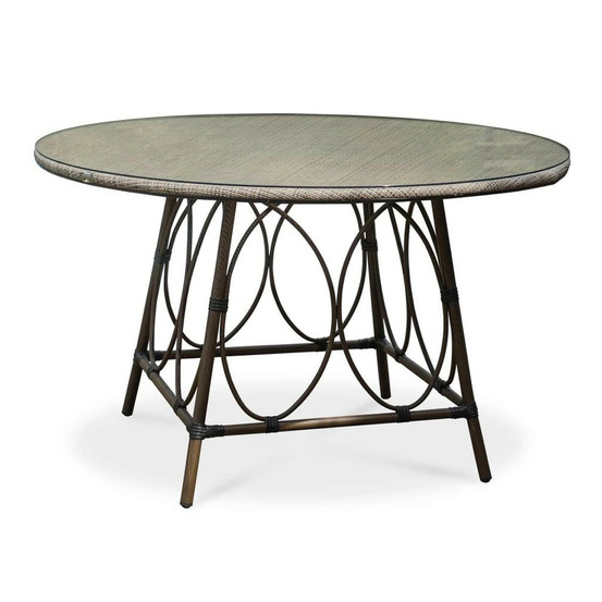 TDJ USHUAIA RONDE 125CM MARRON-(784352)