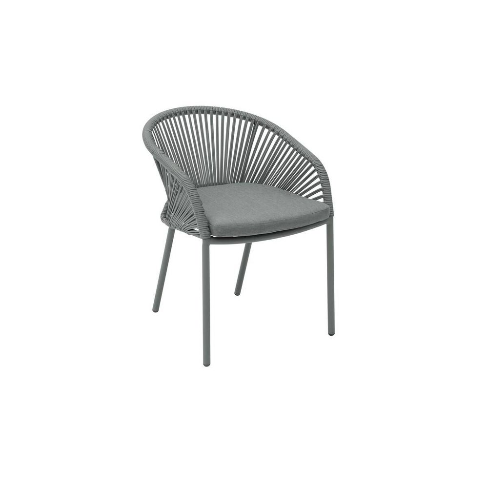 Fauteuil de jardin oryon empilable vert laurier
