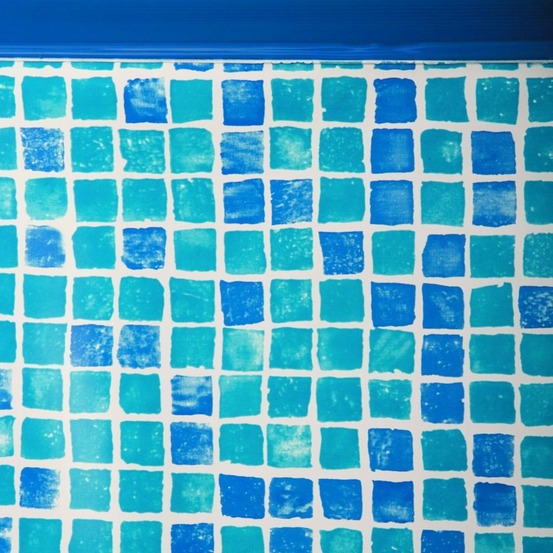 Liner 0,50 bleu grésite piscine ronde diam. Ø3,50m x h1,32m