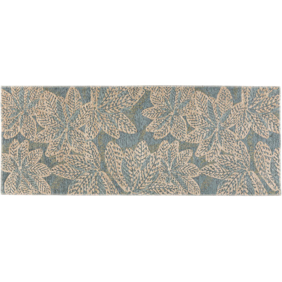 Tapis extérieur en polypropylène recyclé ariane acier 80 x 200 cm