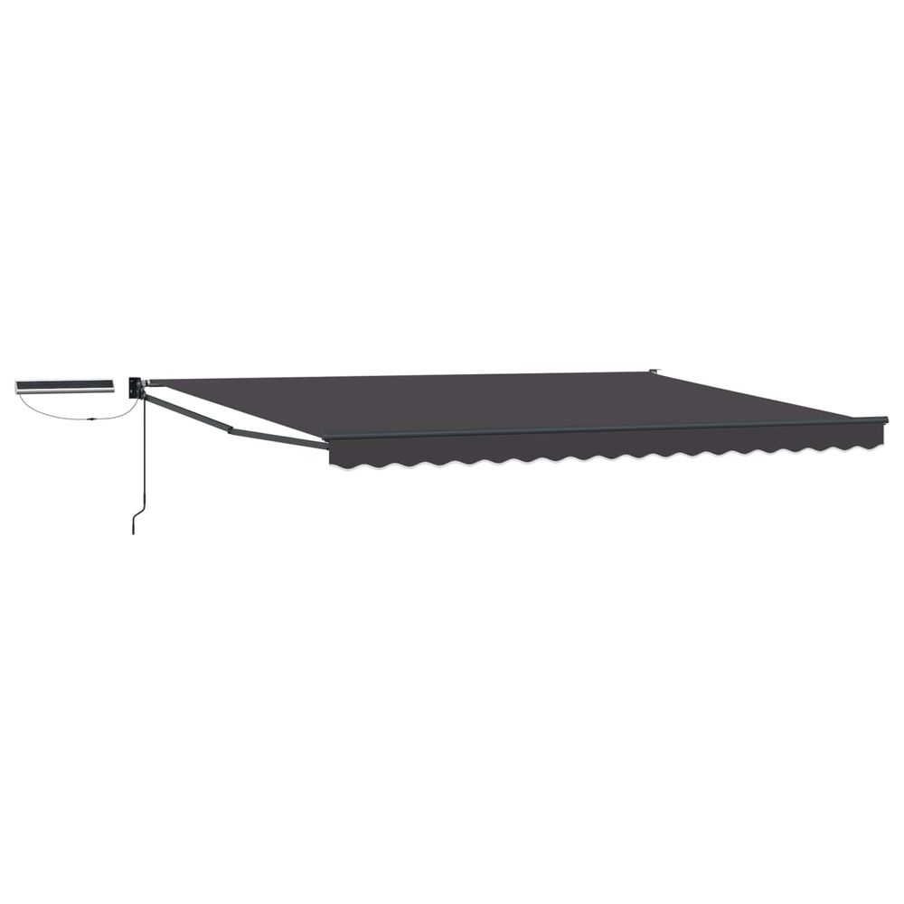 Auvent rétractable électrique anthracite 4 x 2 m