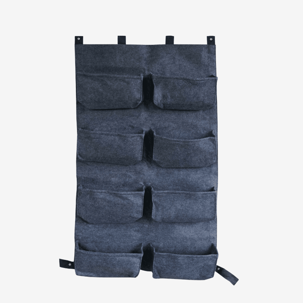 Mur végétal 8 sacs gris anthracite en feutre géotextile