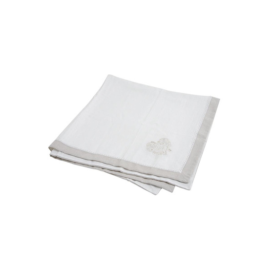 Centre de table en lin coeur