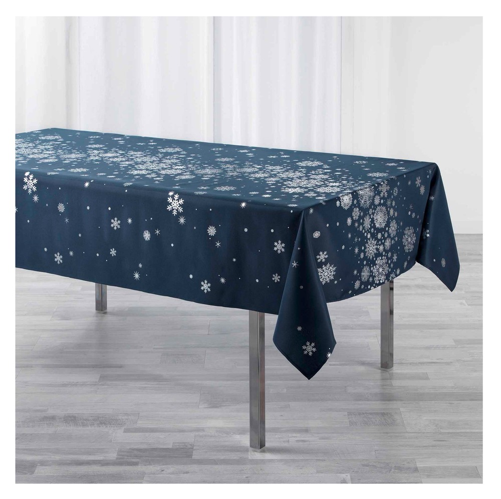 Nappe rectangle 150 x 240 cm constellation bleu marine