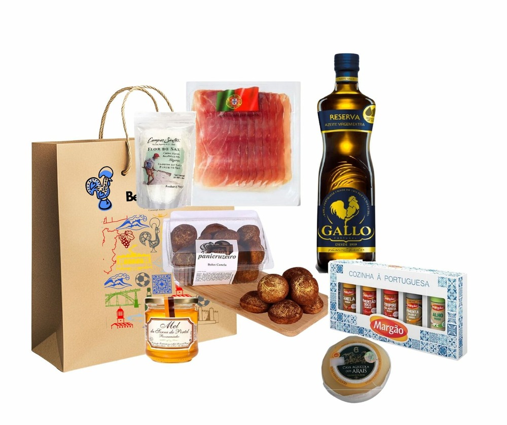 Panier gourmand - 7 produits authentique - cozinhar à portuguesa