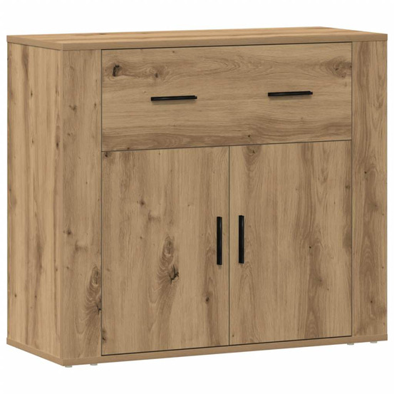 Buffet chêne artisanal 80x33x70 cm bois d'ingénierie