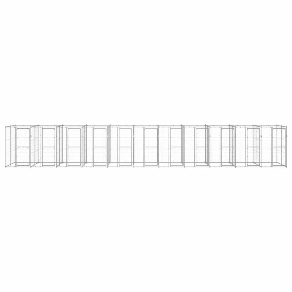 Chenil extérieur acier galvanisé 26,62 m²