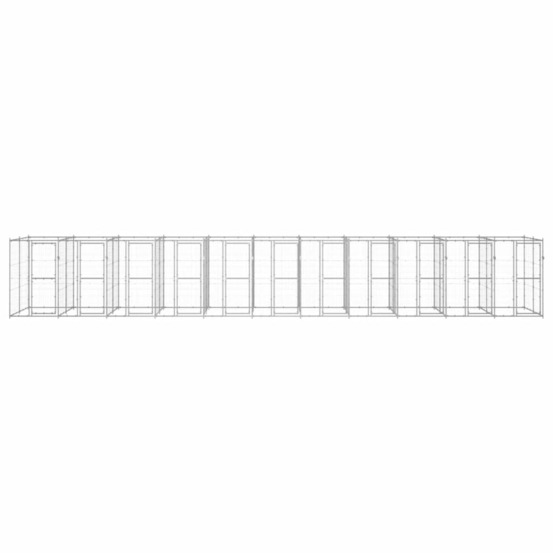 Chenil extérieur acier galvanisé 26,62 m²