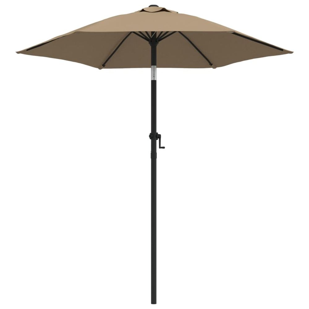 Parasol Taupe 200x211 cm Aluminium