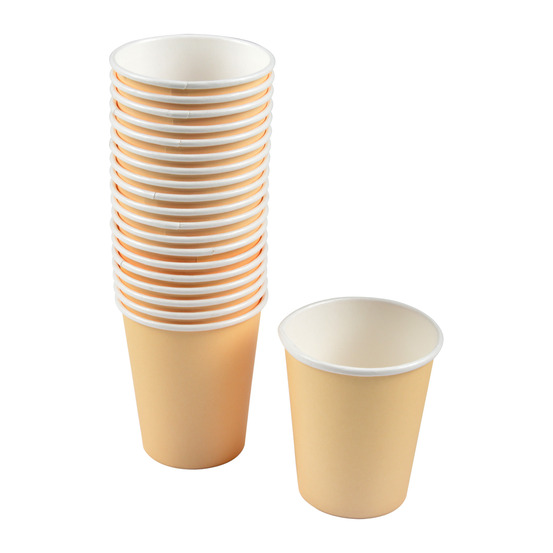 Set de 20 gobelets en carton creme