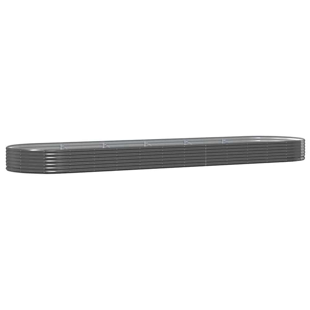 Lit surélevé de jardin acier galvanisé anthracite