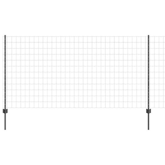 Clôture euro avec poteau 10 x 1,2 m acier recouvert de pvc gris
