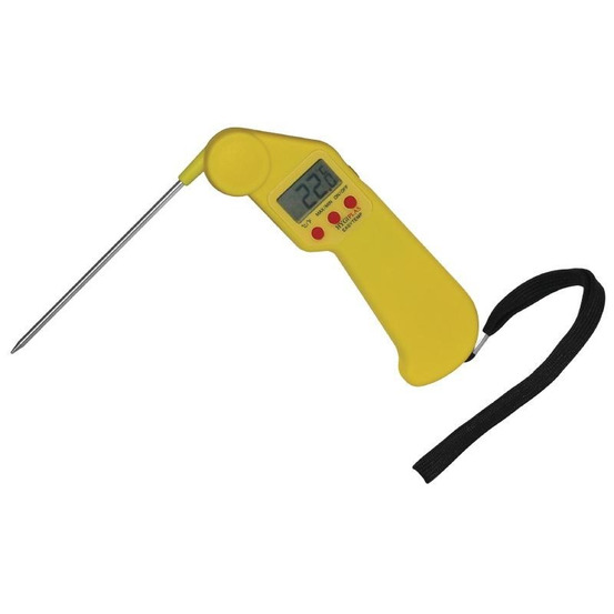 Thermomètre sonde pliable couleur d'identification easytemp - hygiplas