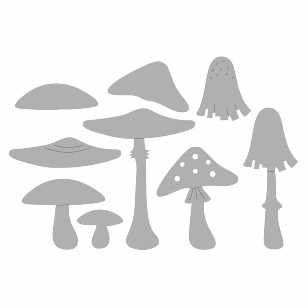 Matrices de découpe champignons - 9 pièces