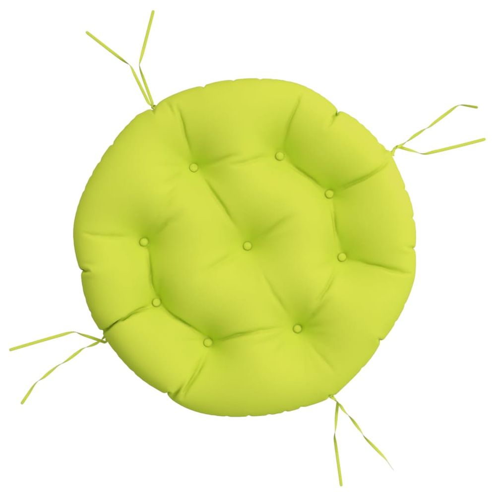 Coussin rond vert vif ø 60 x11 cm tissu oxford