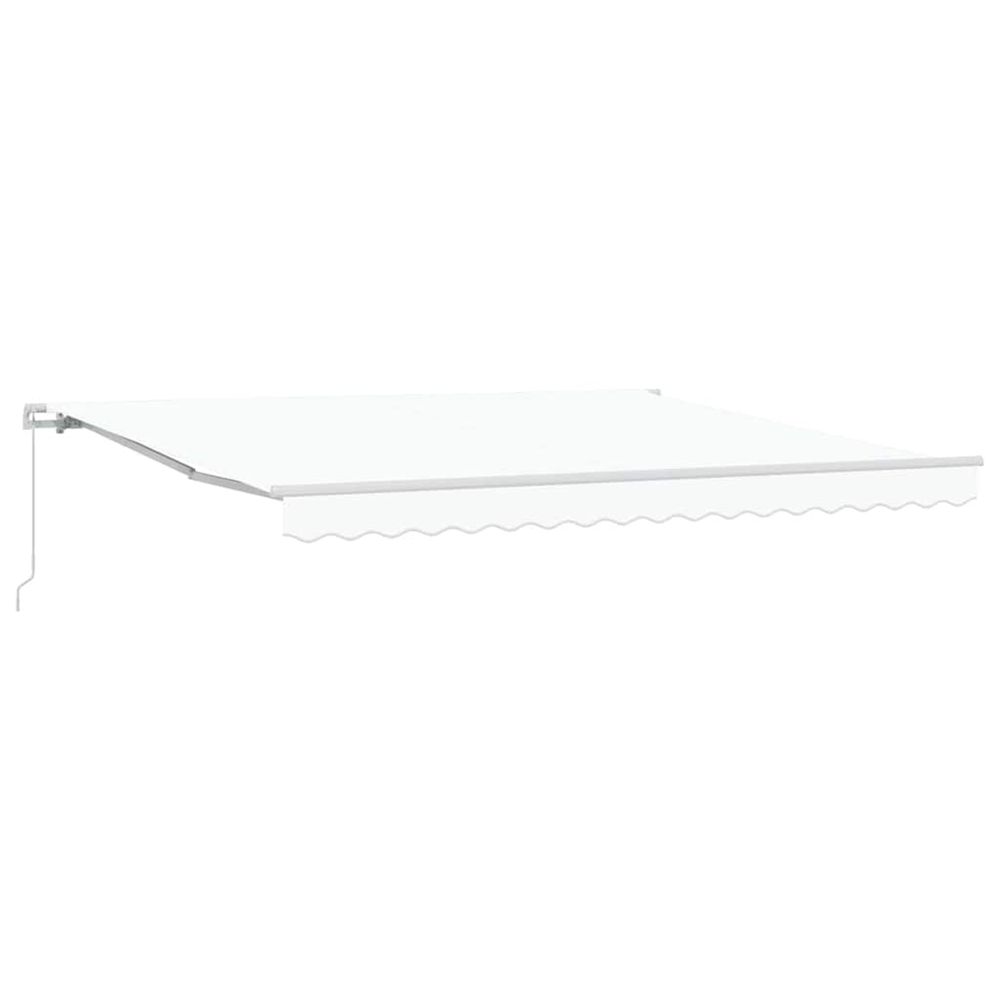Auvent rétractable blanc 400 x 350 x 165 cm