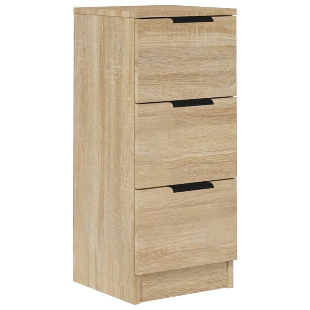 Buffet bahut commode armoire meuble de rangement organisateur cuisine salle de séjour salon sonoma 30 x 30 x 70 cm bois d'ing