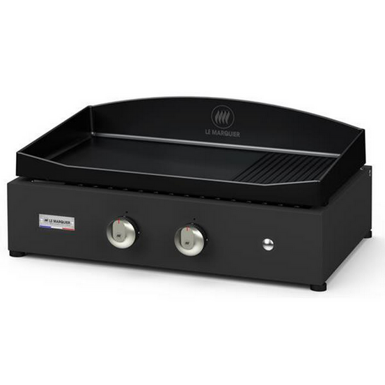 Plancha gaz 5400w plaque fonte émaillée 60 x 40 cm - plvp260ev2
