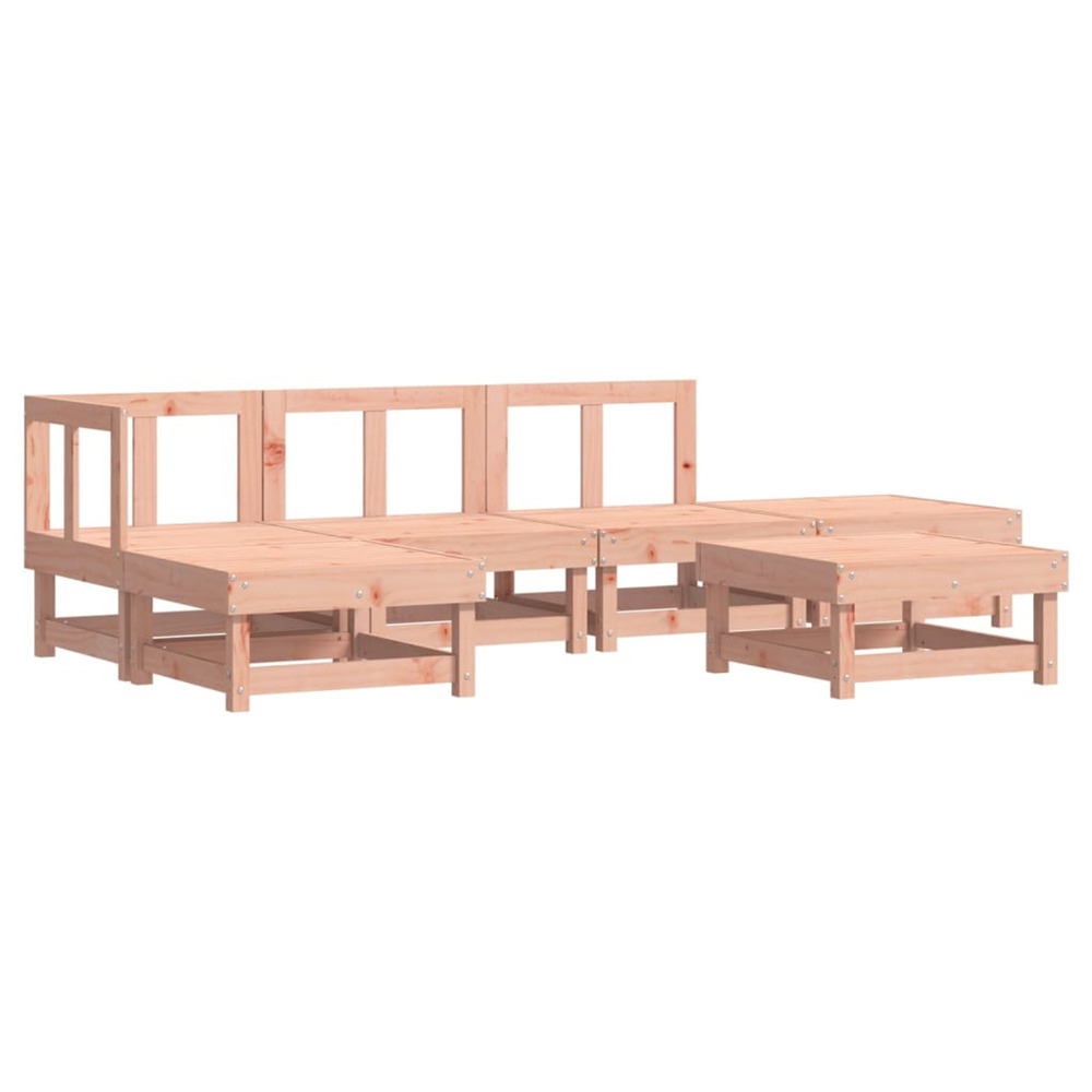 Salon de jardin 6 pcs bois massif douglas