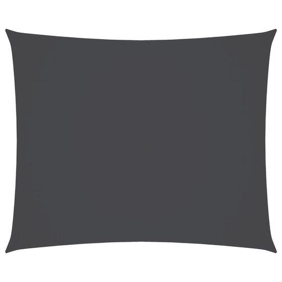 Voile de parasol tissu oxford rectangulaire 3,5x4,5m anthracite