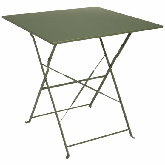 Table de jardin pliante en métal palerme kaki