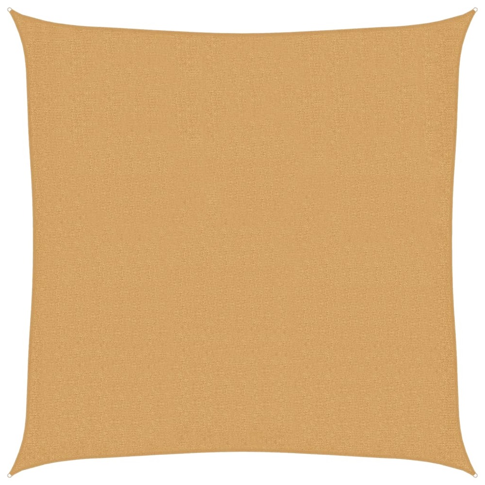 Voile d'ombrage 160 g/m² carré sable 3x3 m pehd