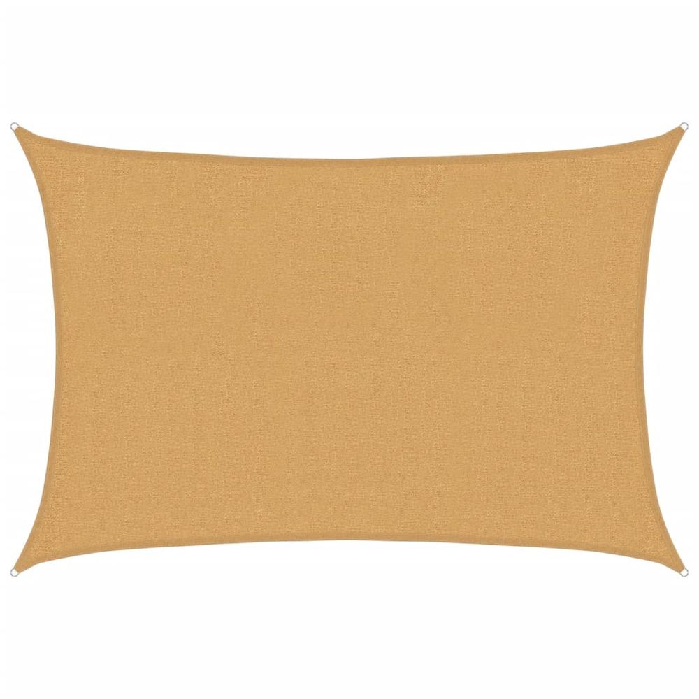 Voile d'ombrage 160 g/m² rectangulaire sable 2x2,5 m pehd