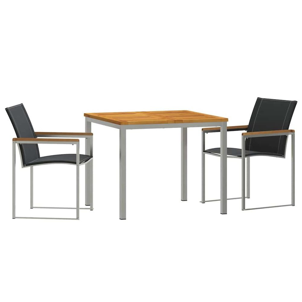 Ensemble de salle à manger pour jardin 3 pc