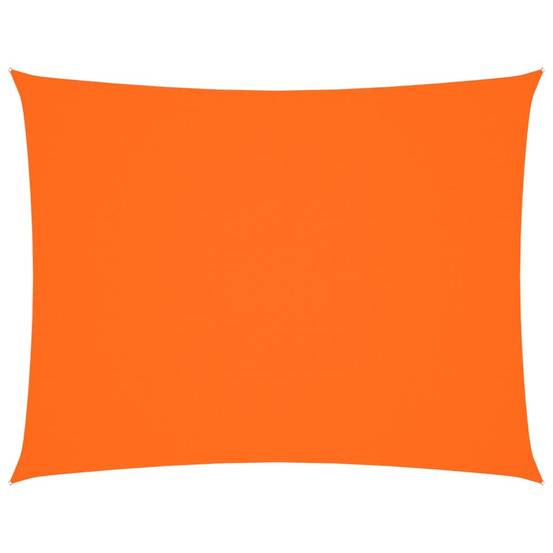 Voile de parasol tissu oxford rectangulaire 3,5x5 m orange