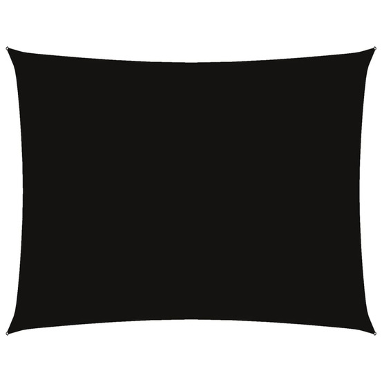 Voile de parasol tissu oxford rectangulaire 5x6 m noir