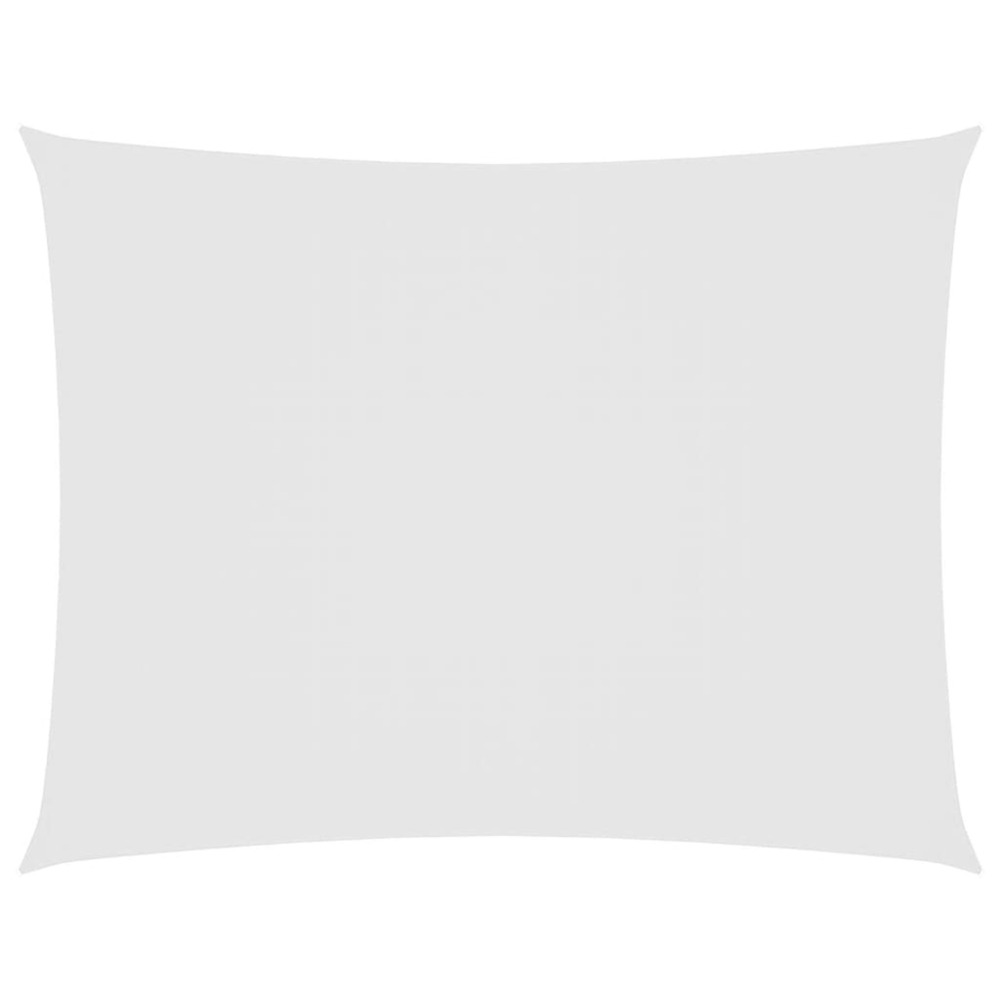 Voile de parasol tissu oxford rectangulaire 5x6 m blanc