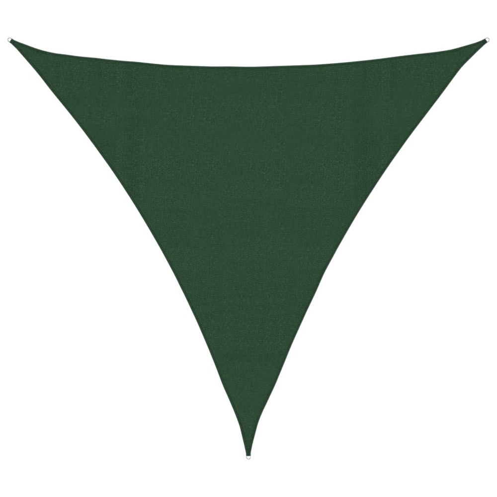 Voile d'ombrage 160 g/m² vert foncé 4,5x4,5x4,5 m pehd