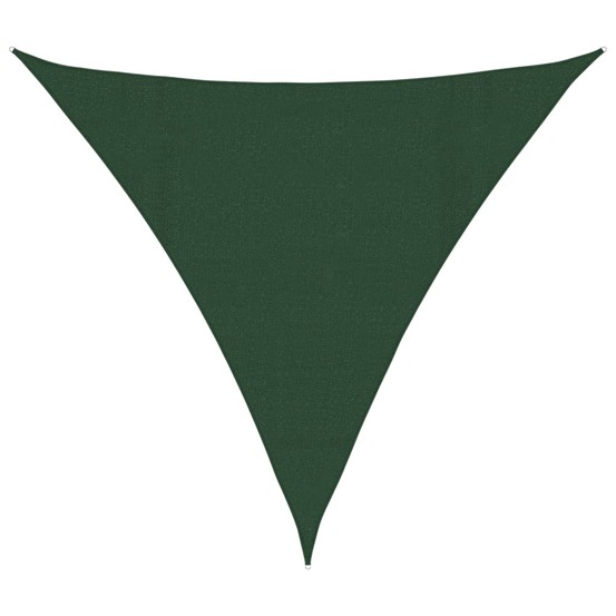 Voile d'ombrage 160 g/m² vert foncé 4,5x4,5x4,5 m pehd
