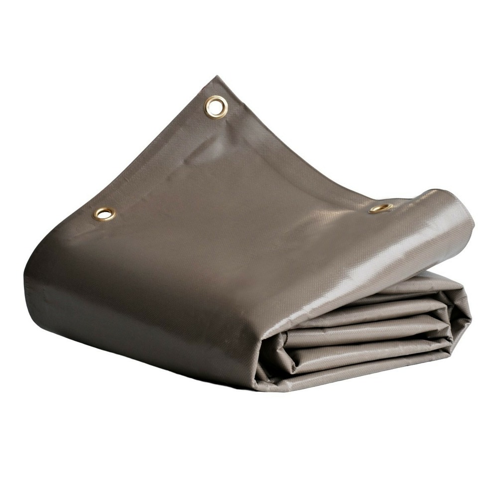 Bâche pour carport tecplast lp640cp 4x4 m - taupe - garantie 8 ans