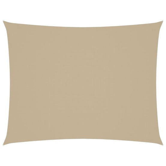 Voile de parasol tissu oxford rectangulaire 2x3 m beige