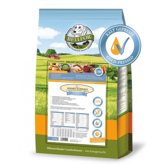 Сroquettes pressés à froid avec poulet - wiesen-schmaus junior - 10 kg