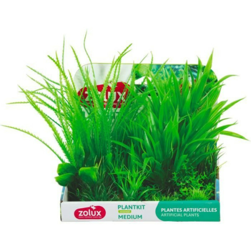 Plantes artificielles pour aquarium - - plantkit - taille m - lot de 6