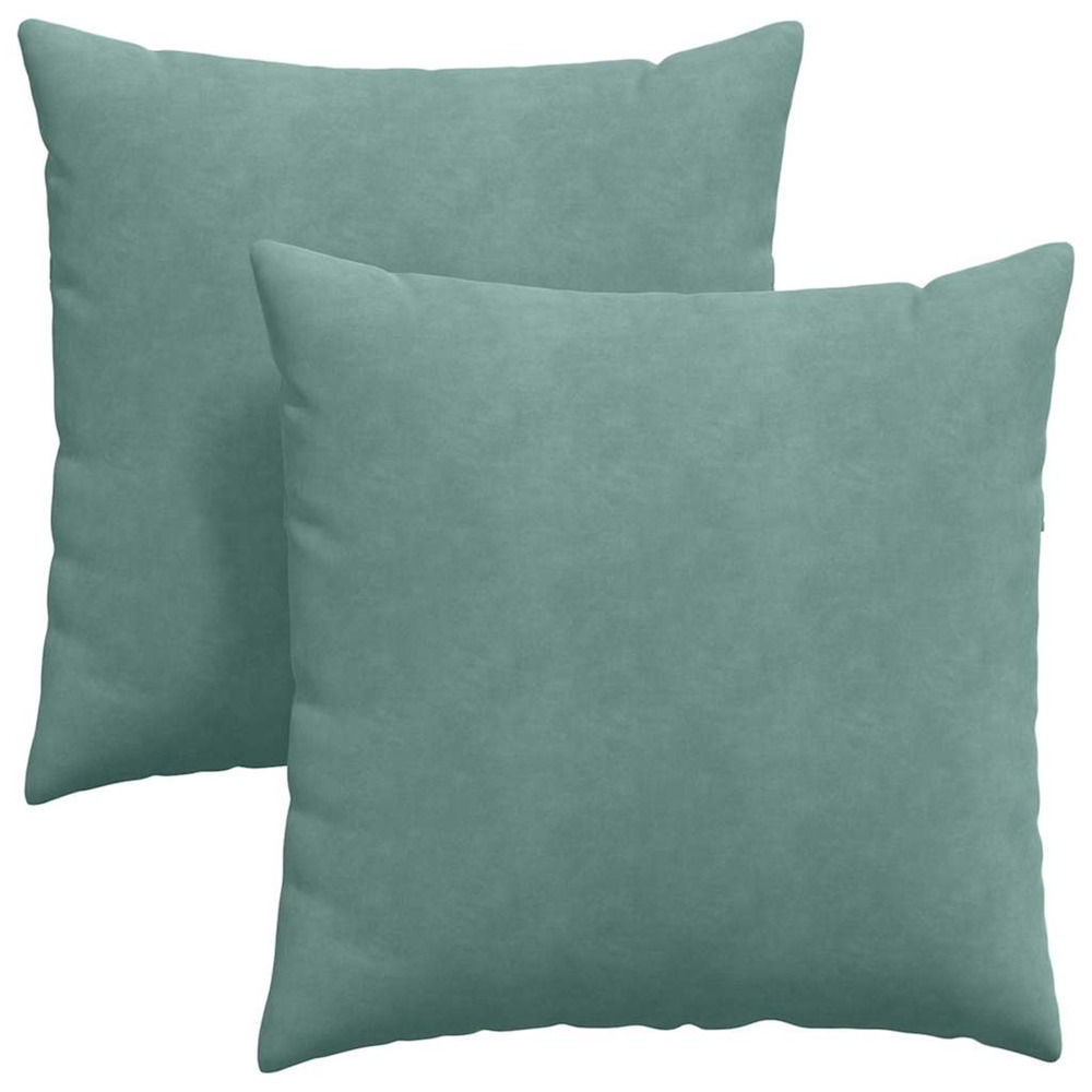 Coussins de canapé 2 pcs vert mer 80 x 80 cm
