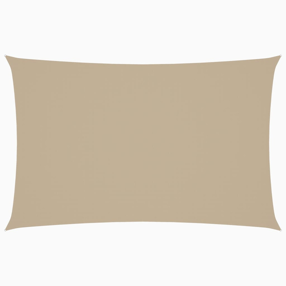Voile de parasol tissu oxford rectangulaire 2x4,5 m beige