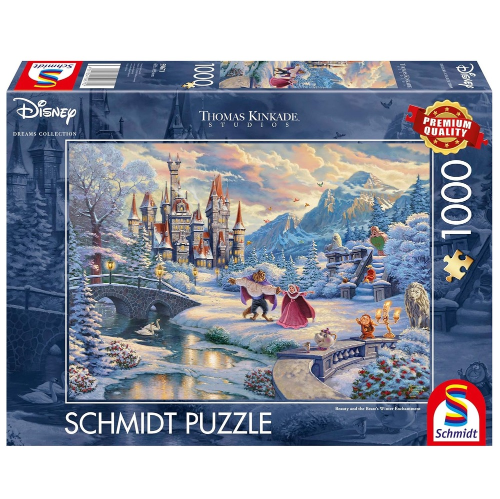 Puzzle la belle et la bête en hiver 1000 pcs