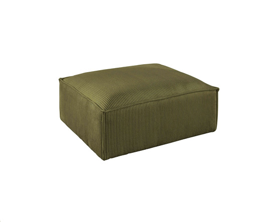 Stella - pouf en velours côtelé - style contemporain
