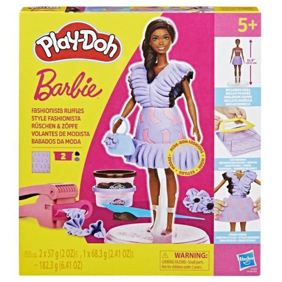 Play-doh barbie style fashionista, coffret de pâte a modeler